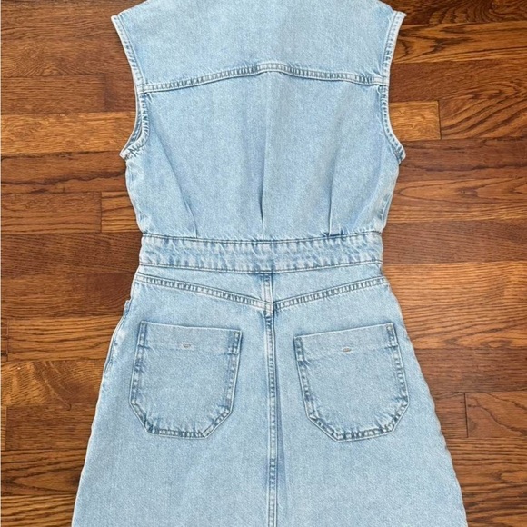 Zara blue denim mini dress - size XS - Picture 4 of 4
